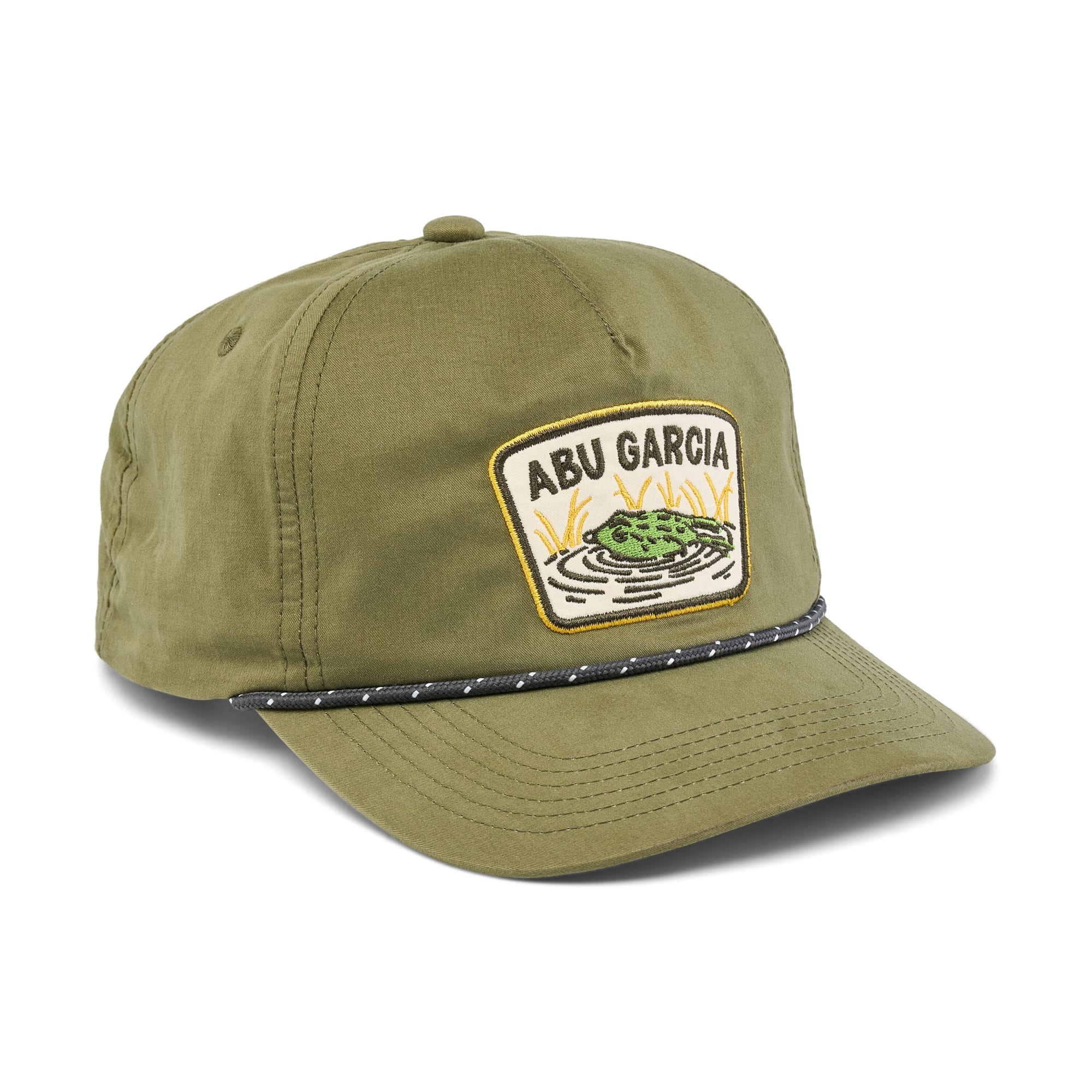 Abu Garcia Frog Patch Flat Brim Rope Hat - Image 3