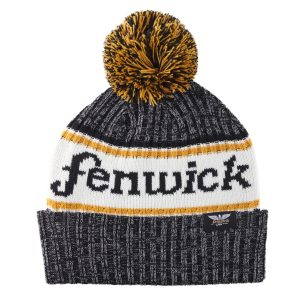 Fenwick Classic Rib Knit Beanie with Pom-Pom