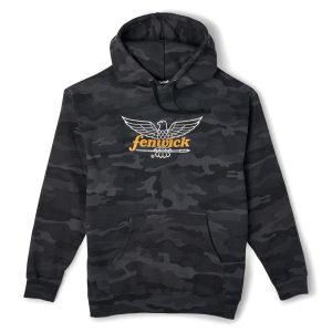 Fenwick Logo Camo Pullover Fleece Hoodie